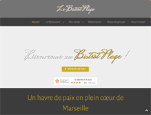 Tablet Screenshot of bistrot-plage.fr